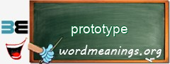 WordMeaning blackboard for prototype